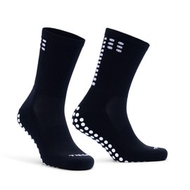 Tiscal Sports Football Grip Socks for Kids & Adults | 3 Sizes UK 1-4, UK 5-8 & UK 9-13 | Multiple Colours White, Black, Blue, Red & Navy | Anti Slip Anti Blister Grip Socks | Perfect For Rugby Yoga