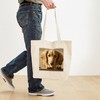CafePress Dachshund 9L007D 15 Tote Bag Reusable Natural Beige Canvas