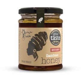Mama Buci Top Bar Hive Zambian Pure Honey Ethically Produced Winter Harvest Dark 340g | Loaded with Antioxidants, Vitamins and Minerals | Dark Honey | Winter Blossom with robust flavour |
