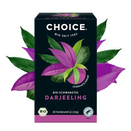 CHOICE Darjeeling, Organic Black Tea, Radiant and Vibrant, Hand Selected, 6 x 20 Tea Bags (120 Bags Total)
