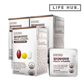 LifeHub 라이프허브 멀티바이타민 3세트(1500mg x 90포) 3개월분 LifeHub Multivitamin 3 Sets (1500mg x 90 Packs) 3-Month Supply