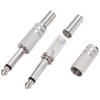 Greluma 8 pieces audio 1/4 inch TS mono plug, 6.35