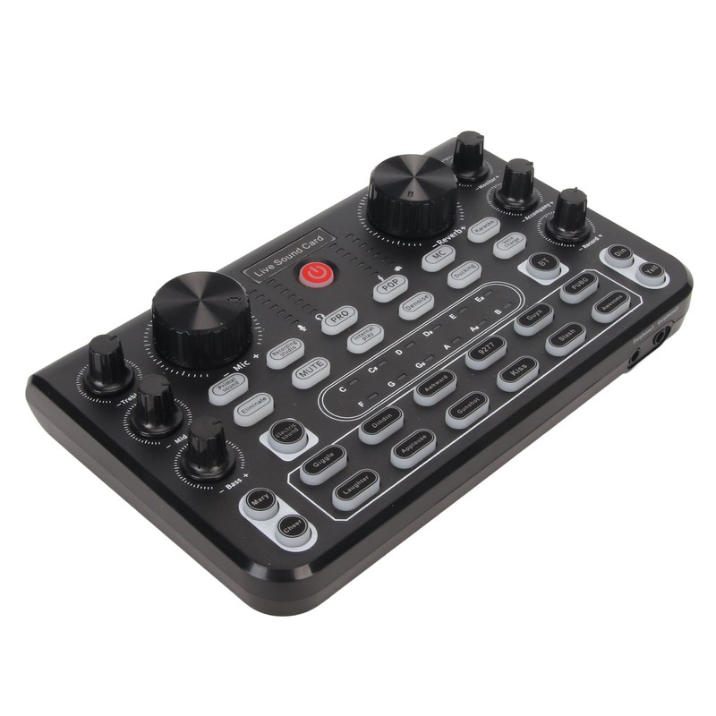 Live Sound Card with Multi Sound Effects Bluetooth Noise Reduction