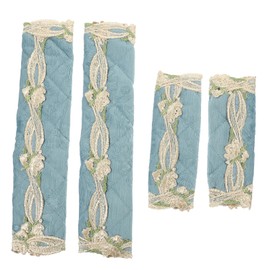 DOITOOL 4pcs Refrigerator Handle Gloves Oven Handle Cover Fridge Handle Covers Fridge Handle Decoration Refrigerator Handle Decorations Appliance Handle Covers Refrigerators Brown Cloth