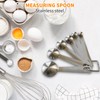 Metal Measuring Spoons Set - Baking Essentials,Premium Stainless Steel Kitchen