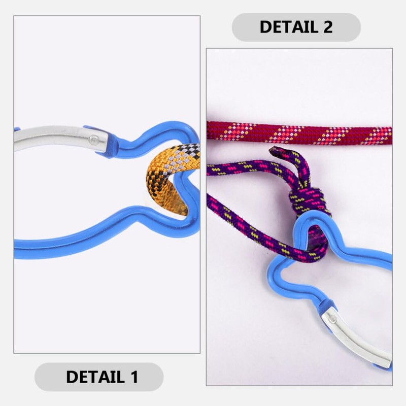 HOODANCOS 12Pcs Carabiners Clip, Fish Shape Spring-Loaded Gate Key Chain