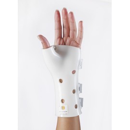 Corflex Wrist Hand Thumb Orthosis Immobilizing Cast Splint-XS-White-Left