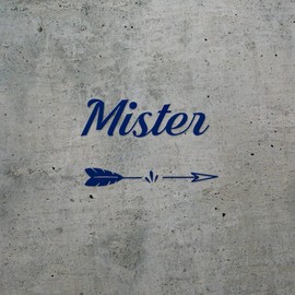 Transparent Decal Stickers of Mister (Navy Blue) Premium Waterproof Vinyl Decal Stickers for Laptop Phone Accessory Helmet Car Window Mug Tuber Cup Door Wall Decoration ANDSKUSf85076AB080922