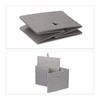 Relaxdays Aufbewahrungsbox, kleine Ordnungsbox aus Stoff, 2er-Set, HBT: 16 x