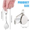 FKWKUW Magnifying Glass Keyring Mini Portable Foldable 10x Handheld Magnifier