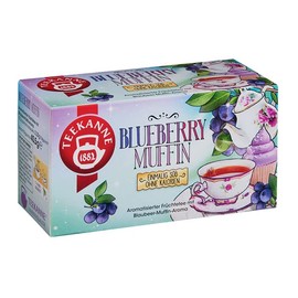 Teekanne Blueberry Muffin Fruit tea with blueberry muffin flavor (2 x 18 Bag) - German product