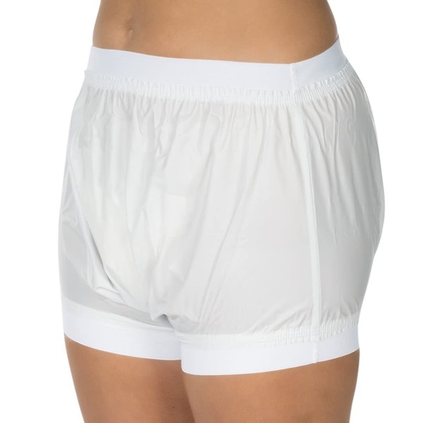 Suprima 1-218-001 Unisex Incontinence PVC Briefs Size 46 White