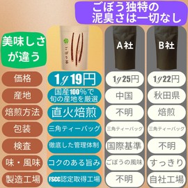 Hyakka Tea, Roasted Burdock Tea, Burdock Tea, Made in Japan, Tea Bag, 0.07 oz (2 g) x 50 Packets, Caffeine-free, Quality Inspected, Health Tea, Water Soluble Dietary Fiber, Large Capacity