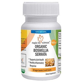 ORGANIC Boswellia Serrata - 400mg - 60 Vegan Capsules - Helps with Joint Pain