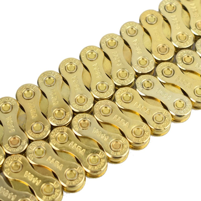 VG SPORTS 6/7/8/9/10/11 Speed Bike Chains,Half Hollow/Full Hollow Lightweight Bicycle