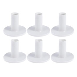 VORCOOL 12Pcs Golf Rubber Tee Holder Golf Mat Tees for Indoor Outdoor Practice and Driving Range Mats (White)