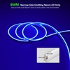 JOYLIT 4MM Width Neon LED Strip Lights Blue 16.4FT/5M, 24V
