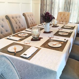 100 Piece Rose Gold Plastic Forks Set - Reusable & Recyclable - Rose Gold Plastic Forks for Weddings, Anniversaries, Showers, Parties - Elegant and Sturdy Utensils by JL Prime