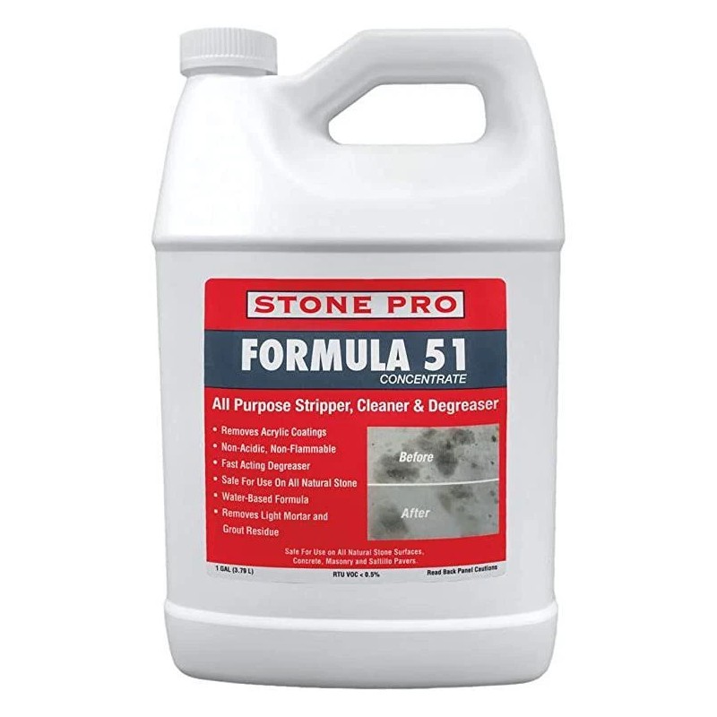 Stone Pro Formula 51 Concentrate for Marble Travertine Concrete Masonry