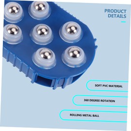 Gatuida Massage Bath Brush 7 Metal Balls Body Massage Glove Massager Lymphatic Gloves Hand Massager Back Brush Reducti