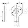 Safety Plates DIN 463 A2 34.0 (Pack of 10)