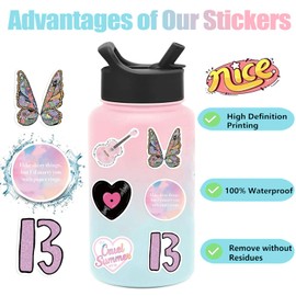 105Pieces Singer Stickers, Waterprof Vinyl Sticker, Vinyl Star Idol Stickers and Decals, Popular Singer Stickers, Music Stickers for Laptop Computer Skateboard Water Bottles, Guitar, Suitcase