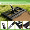 Lawn Leveling Rake 17"x10" for Soil, Gravel Leveling Tool Heavy
