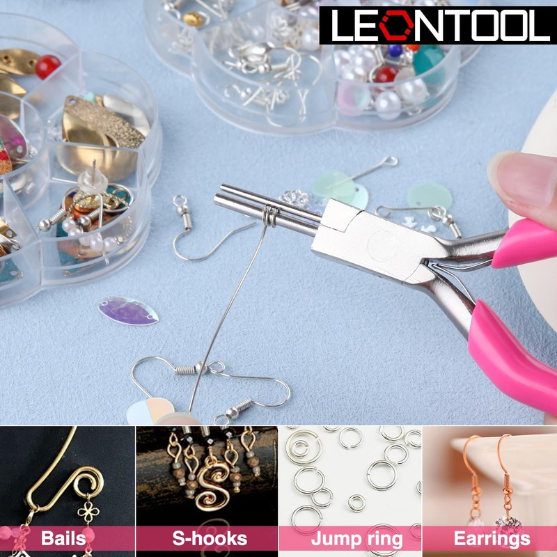 LEONTOOL Bail Making Pliers Wire Loop Pliers Multi Size Loop