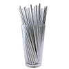 Paper Straws - Silver Metallic - Pack of 144
