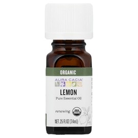 Aura Cacia Essential Oil, Lemon, 0.25 Fluid Ounce
