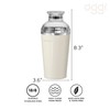 OGGI Groove Insulated Cocktail Shaker-17oz Double Wall Vacuum Insulated Stainless