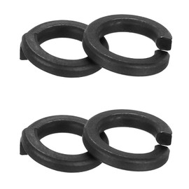 PATIKIL 50 Pcs Split Lock Washer, M10 Spring Lock Washer 304 Stainless Steel Lock Washers Assortment Kit for Screws Bolts, Black