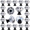 DeElf 26 pcs Clear Crystal Glass Drawer Cabinet Pulls Knobs
