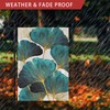Axxitude Ginkgo Green Leaves Garden Flag 12x18 Inch Fall Decorative