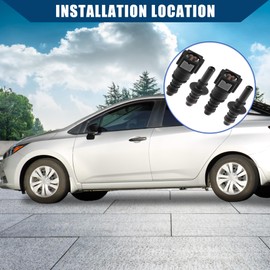 Hihaha Straight Car Fuel Line Hose Quick Release Connector Disconnect Hose/Durable/Nylon / 1/4" 6.3mm SAE to 5/16" 8mm / 2 Set Black