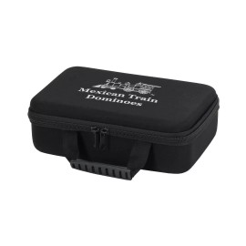 CHH Dominoes double 6 Jumbo Size Ivory Color In Carrying Case with Racks & Score Pad