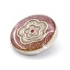Craftisum 20 pcs Enamel Camellia Pink Shiny Powders Metal Shank