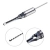 uxcell 3pcs Square Hole Drill Bit 1/4"(6mm) High Carbon Steel