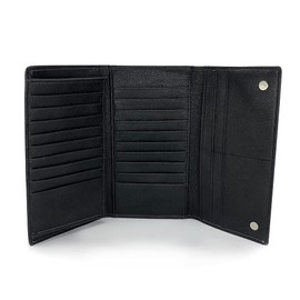 RITTA BERA Easy to Find Your Cards You Want to Use, Plenty of Card Storage, Long Wallet, Synthetic Leather, PU Leather, Large Capacity, Card Case, Men's, Coin Purse Included, Black