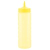 Traex 4924C-08 Color-Mate Yellow 24 Ounce Single Tip Squeeze Dispenser