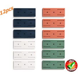 Happay Self-Adhesive Desktop Socket Fixer Holder Adhesive Power Strip Holder Wall Mount