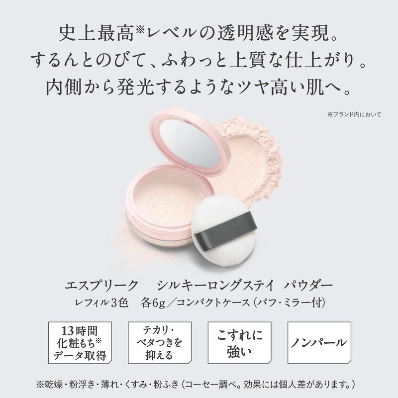 ESPRIQUE Silky Long Stay Powder 02 Lavender 0.2 oz (6