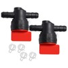 VIKKSAER 2Pcs 1/4 Inch Inline Fuel Shut-Off Valve, Gas Shut-Off