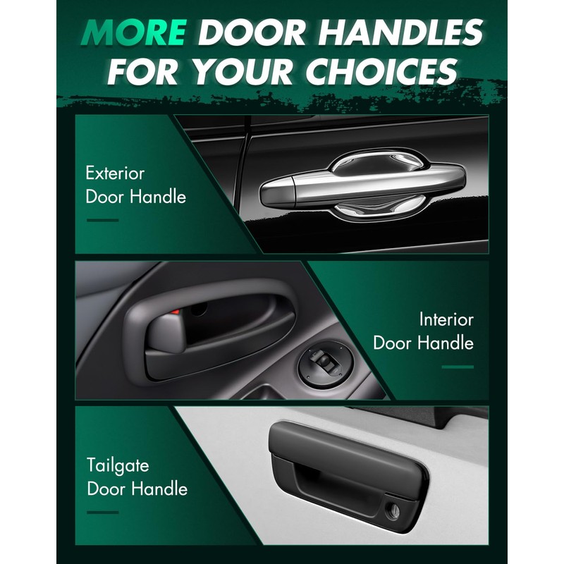 SCITOO Door Handles Exterior Front Rear Driver Passenger Side fit
