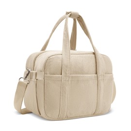 honitty Lunch Box for Women,Insulated Lunch Bag with Shoulder Strap Handle Strap,Cute Corduroy Cooler Bags for Work,Picnic