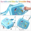 OFIKAL Kids Camera Case with Dinosaur Pattern, Shoulder Bag for