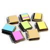 Tueascallk 8 Packs of Portable Combination Sticky Notes, Spiral Notebook
