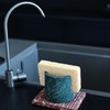 JIMEI Travertine Marble Sponge Holder for Kitchen Sink - Natural