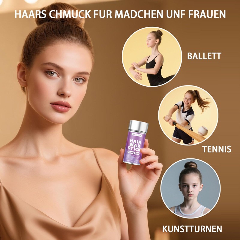 SWEET VIEW Hair Wax Stick & Hair Brushes
