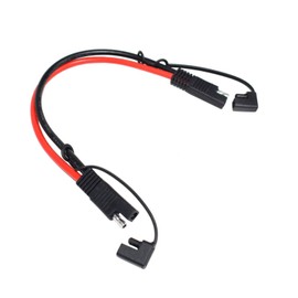 LIXINTIAN 10AWG [2 Pack ] SAE Power Automotive Extension Cable, SAE to SAE DC Power Quick Disconnect/Connect Wire Harness SAE Connectors with Dust Cap -30cm